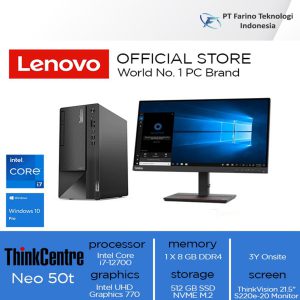 Lenovo ThinkCentre neo 50t Core i7-12700 8GB 512GB - Farinotech